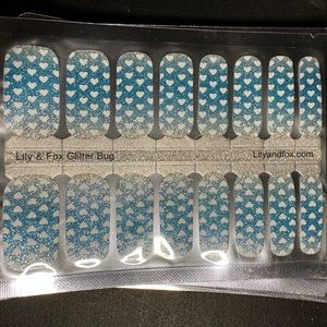 Brand new Lilly and Fox nail stickers “Blue Glitter”